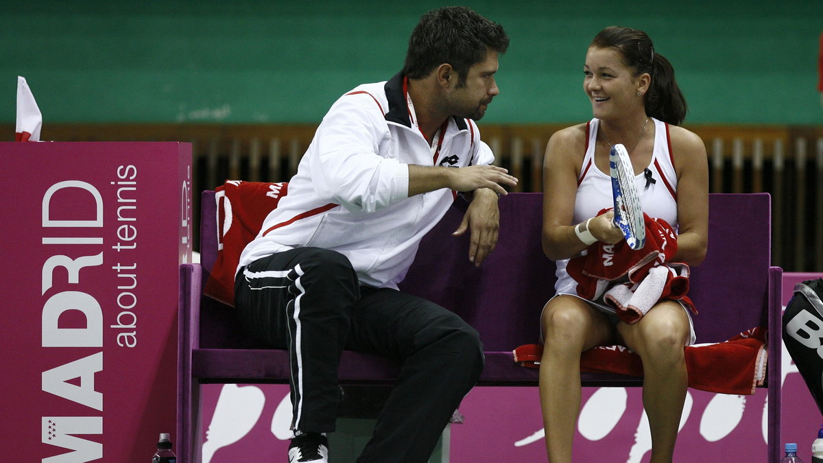 Tomasz Wiktorowski i Agnieszka Radwańska