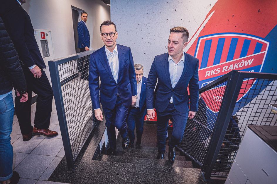 Mateusz Morawiecki i Michał Świerczewski