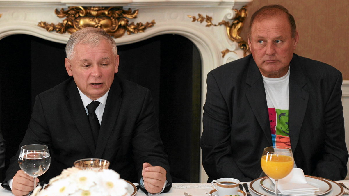 Jarosław Kaczyński i Jan Tomaszewski