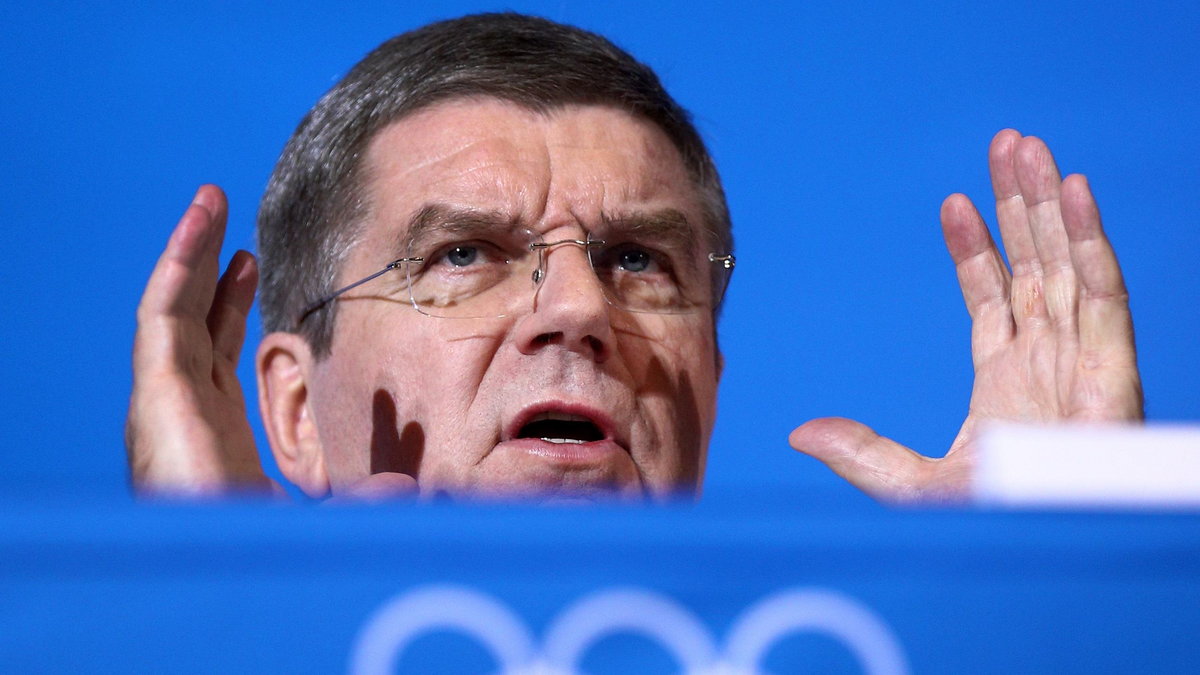 Sochi 2014 - Press conference with IOC president Bach