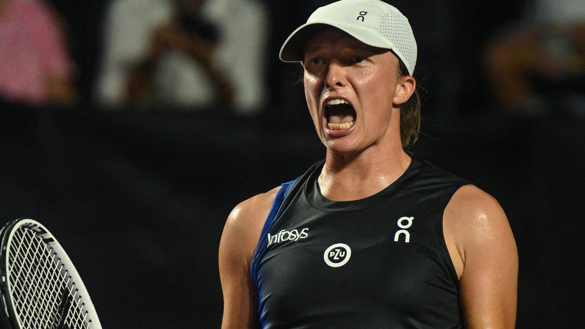 Iga Świątek podczas WTA Finals w Cancun