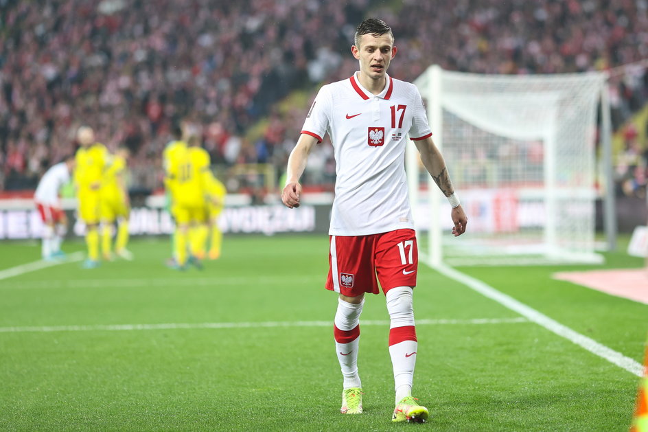 Sebastian Szymański w barwach reprezentacji Polski