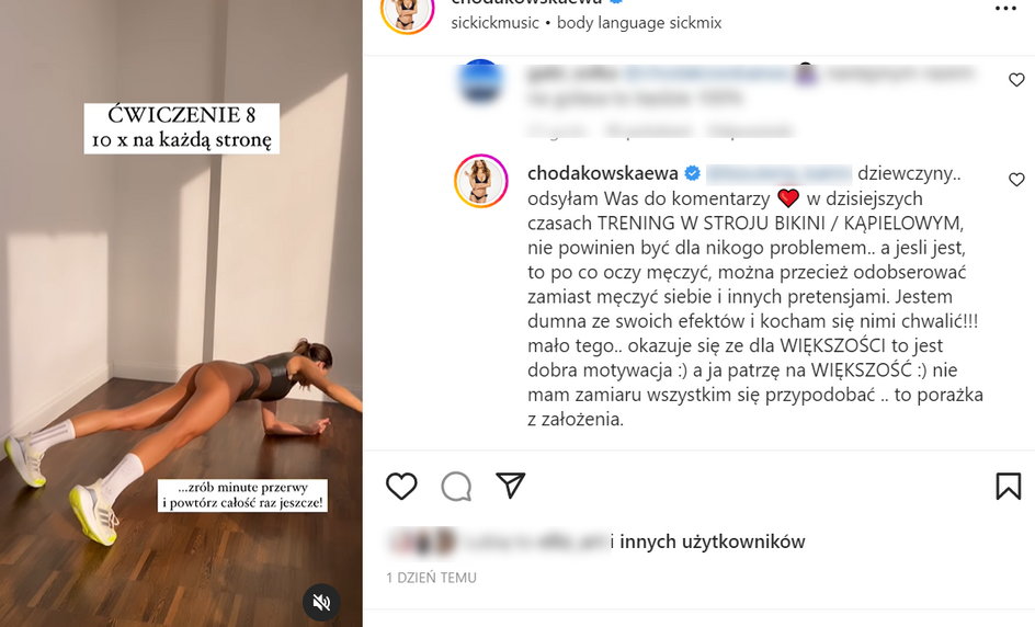 Ewa Chodakowska odpowiada na komentarze oburzonych fanek