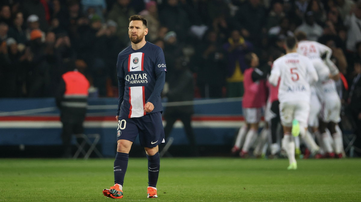 Leo Messi podobnie jak koledzy był rozczarowany porażką z Olympique Lyon.