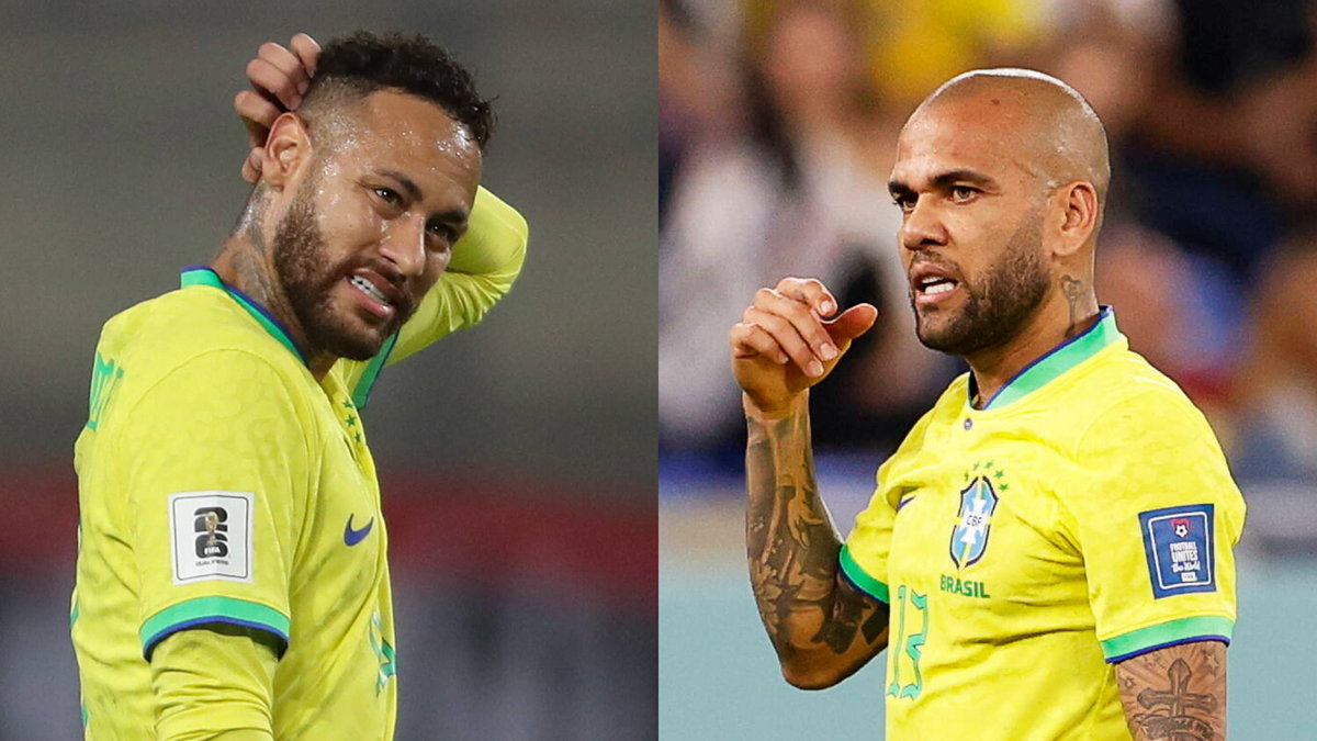 Od lewej: Neymar i Dani Alves