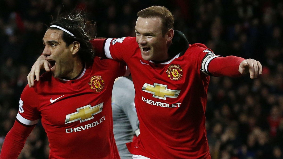 Wayne Rooney Radamel Falcao Manchester United Newcastle United