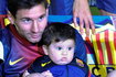 Thiago Messi z tatą (maj 2013)