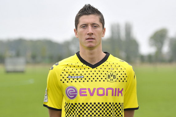 Robert Lewandowski w barwach Borussii Dortmund (2011 r.)