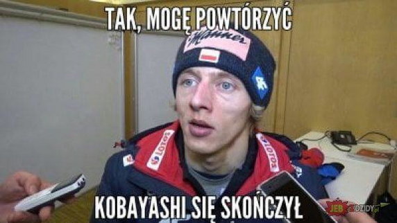 Kubacki pierwszy, Stoch drugi - internauci komentują. Memy po skokach