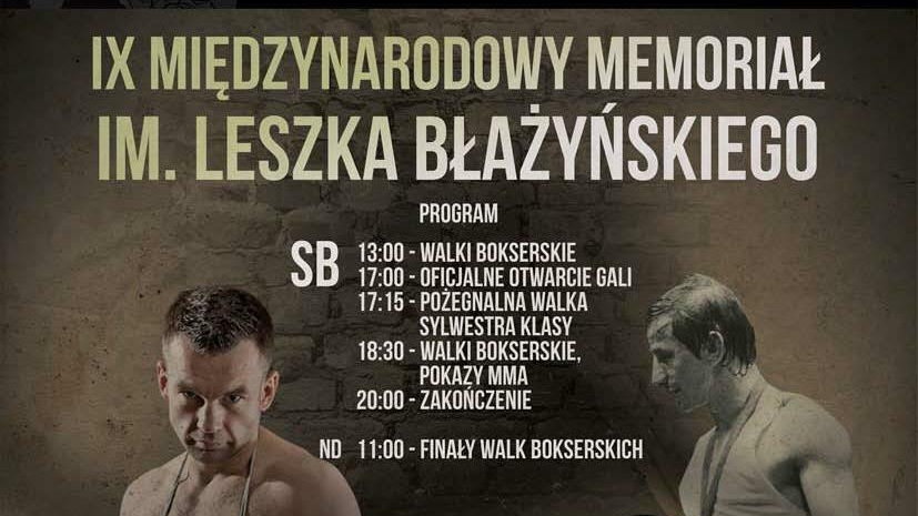 Zaproszenie na Memoriał Leszka Błażyńskiego w Bytomiu