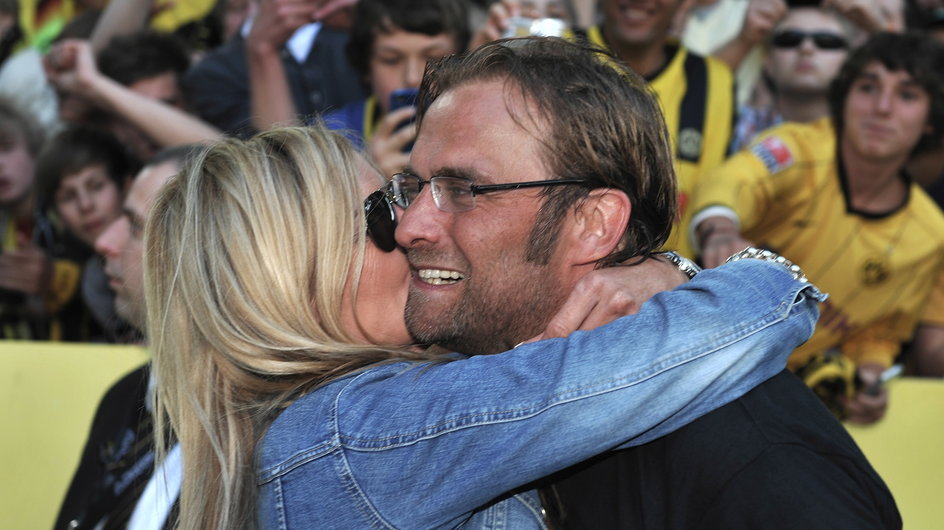 Juergen Klopp z żoną (zdjęcie z 2011 r.)