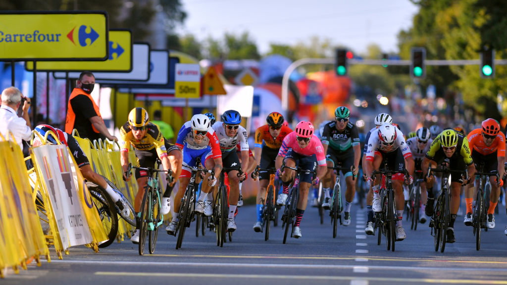 Wypadek na finiszu w Katowicach na 77. Tour de Pologne