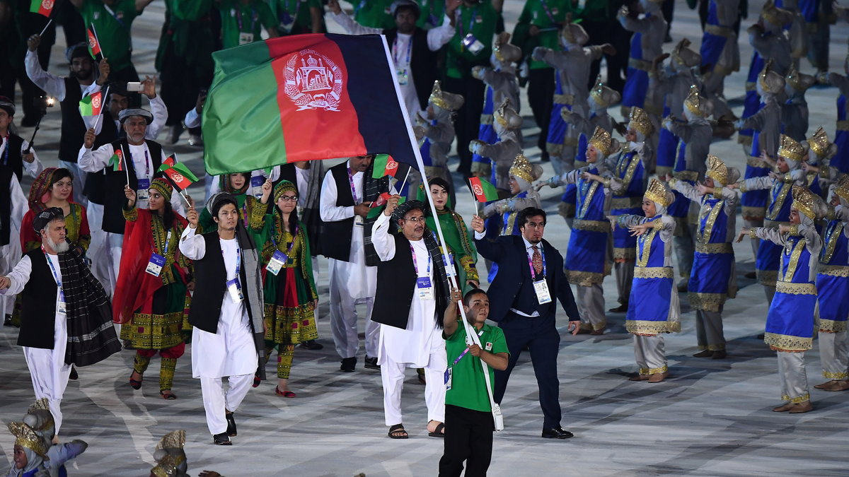Afganistan w trakcie ceremonii otwarcia igrzysk azjatyckich w 2018 r.