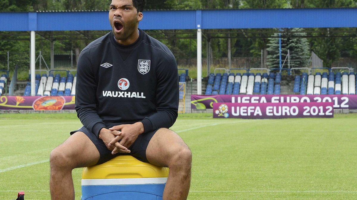 Joleon Lescott w Nowej Hucie podczas Euro 2012