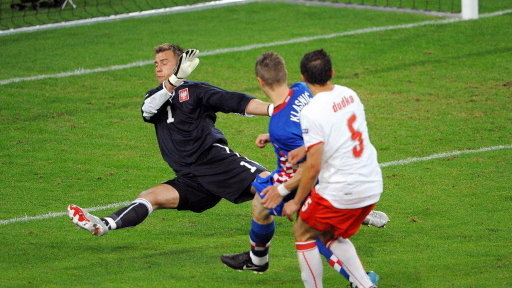 Artur Boruc (z lewej) i Dariusz Dudka