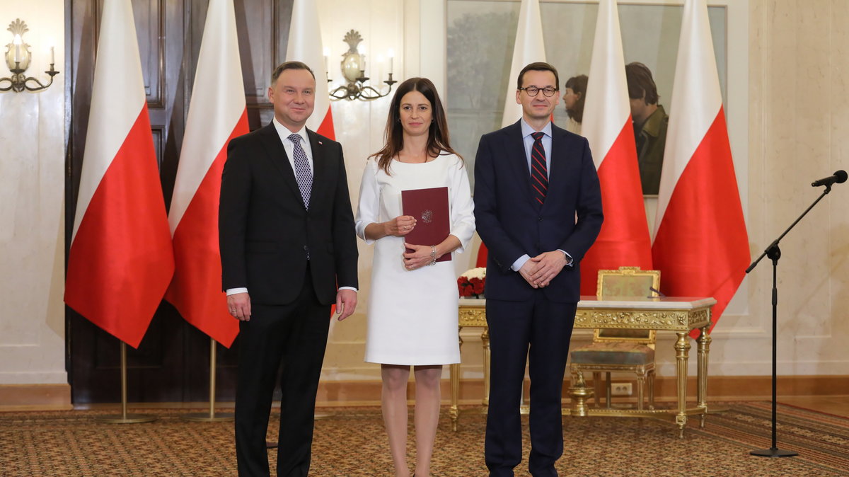 Andrzej Duda, Danuta Dmowska-Andrzejuk, Mateusz Morawiecki