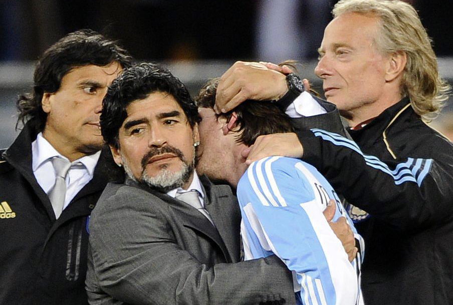 Diego Maradona i Lionel Messi