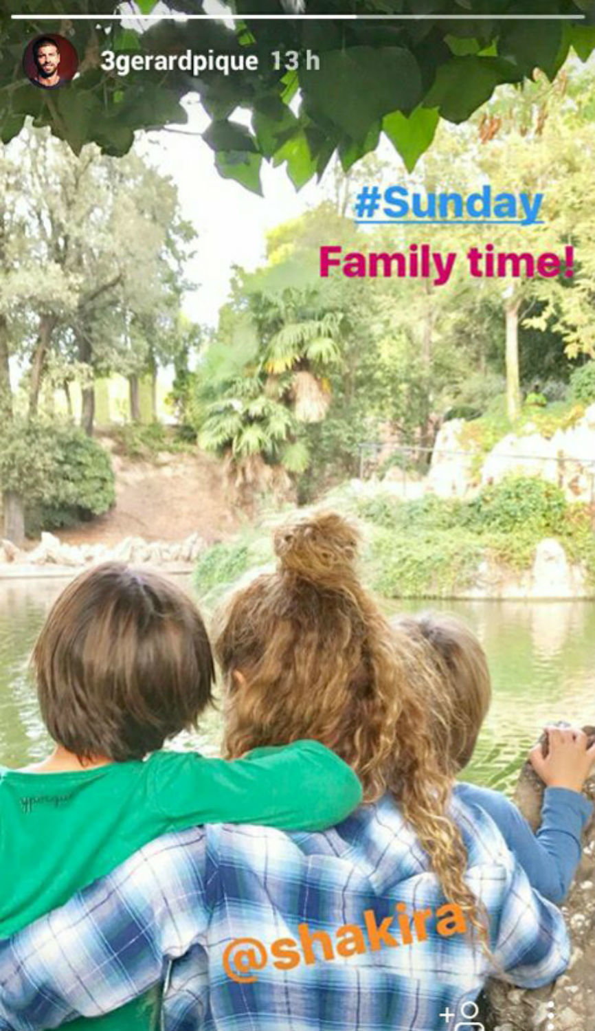 Shakira z dziećmi fot. Gerard Pique