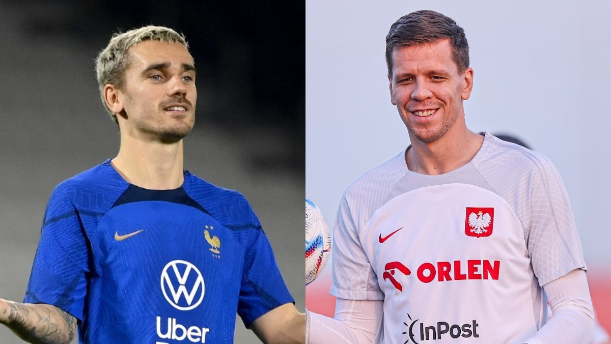 Antoine Griezmann i Wojciech Szczęsny