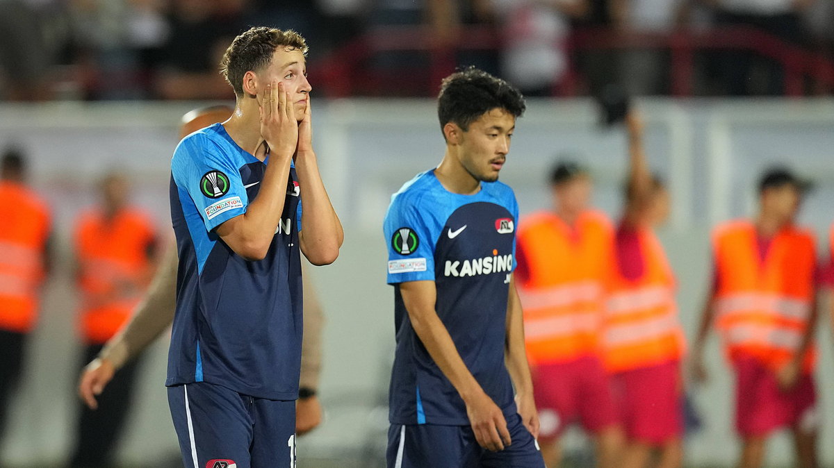 Po meczu w Mostarze piłkarze AZ nie mieli najszczęśliwszych min