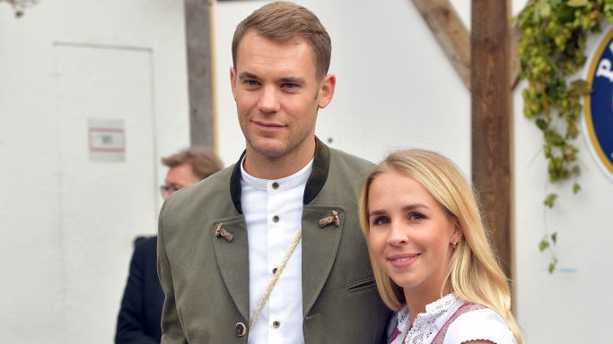 Manuel Neuer z żoną Niną