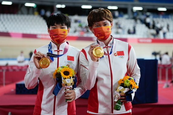 Bao Shanju i Zhong Tianshi (Chiny, sprint drużynowy kobiet)