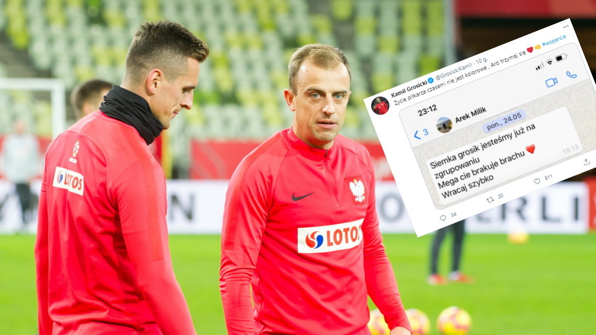 Arkadiusz Milik i Kamil Grosicki