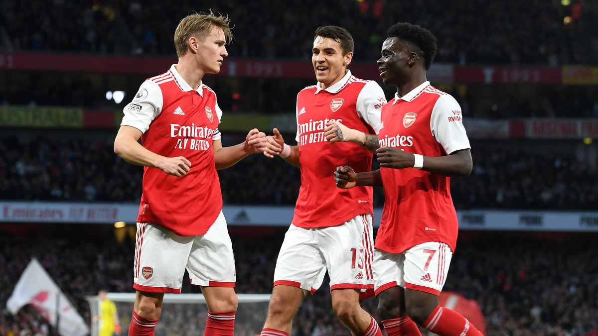 Martin Odegaard, Jakub Kiwior i Bukayo Saka