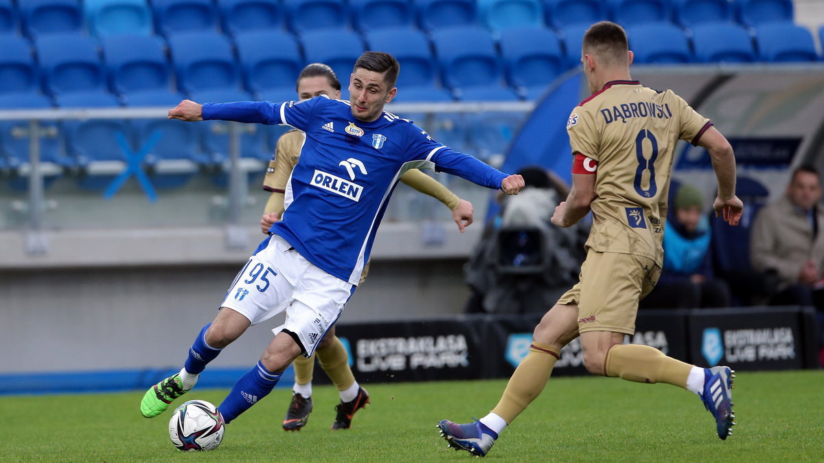 Damian Warchoł z pięcioma trafieniami jest najskuteczniejszym piłkarzem Wisły. To on strzelił gola na wagę zwycięstwa z Pogonią 1:0.