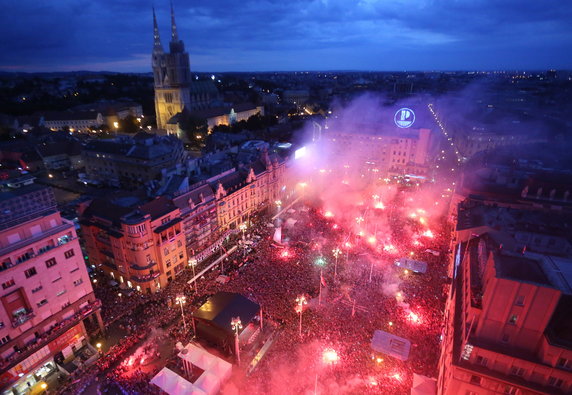 epa06893724 - CROATIA SOCCER FIFA WORLD CUP 2018 (Runner up Croatian national team in Zagreb)