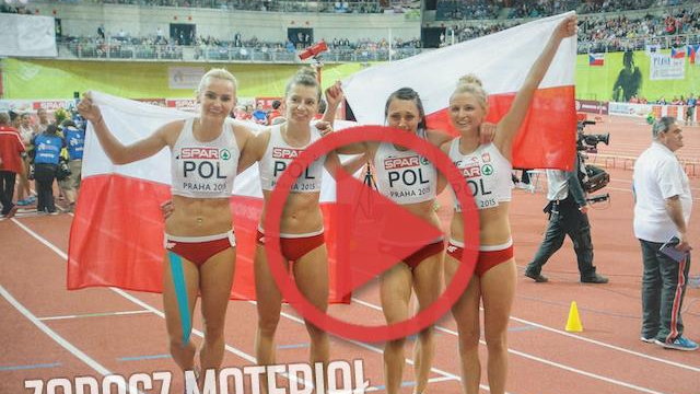 Joanna Linkiewicz, Małgorzata Hołub, Monika Szczęsna oraz Justyna Święty były trzecie w sztafecie 4x400