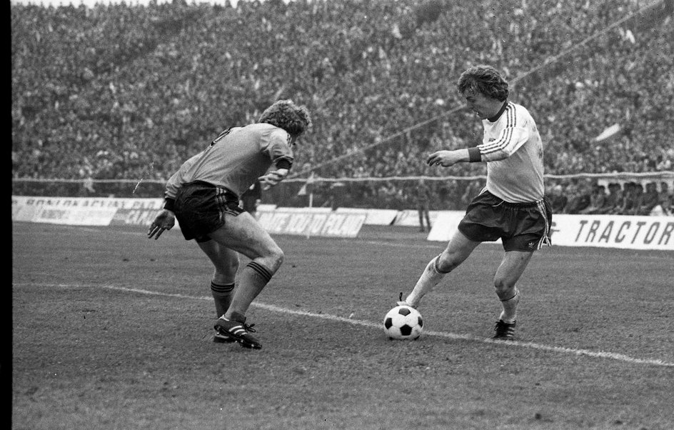 Zbigniew Boniek w wygranym 2:0 meczu z Holandią. 1979 r.