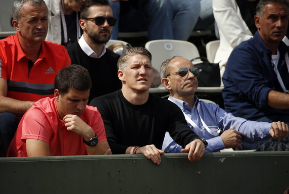 Bastian Schweinsteiger na meczu Any Ivanović