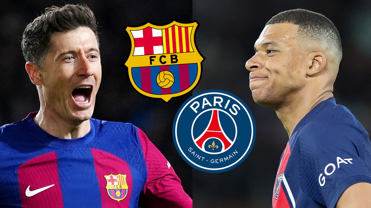 Robert Lewandowski i Kylian Mbappe