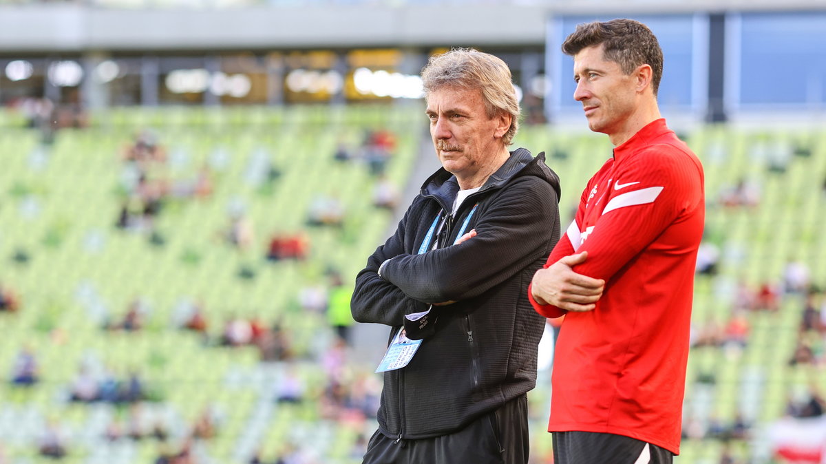 Zbigniew Boniek i Robert Lewandowski.