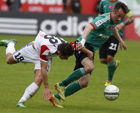 PIŁKA NOŻNA LIGA POLSKA GÓRNIK ZABRZE LEGIA WARSZAWA (Łukasz Madej Miroslav Radovic)