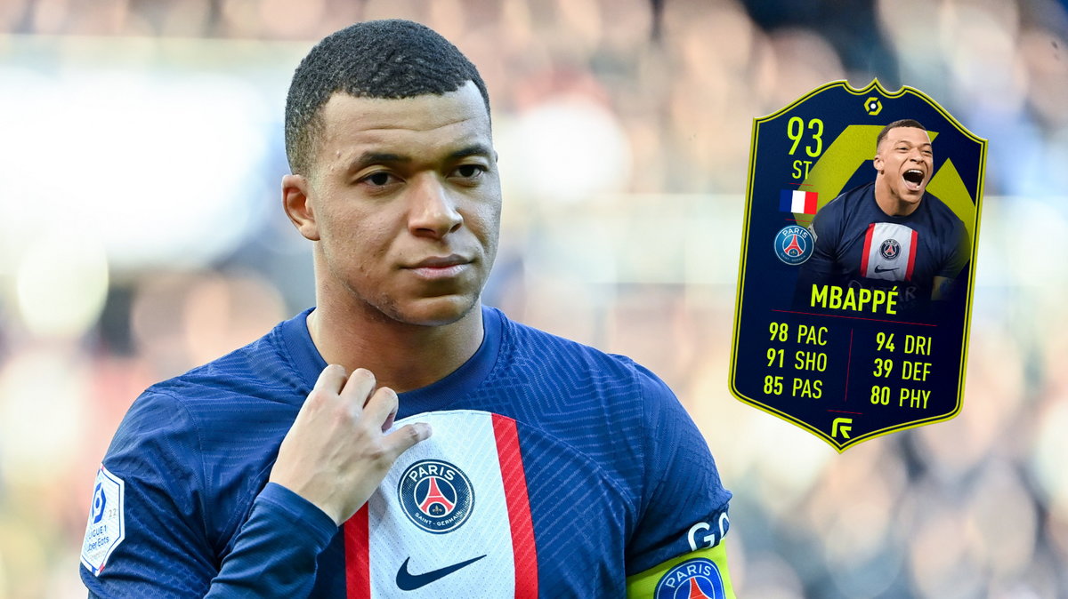 Kylian Mbappe i jego karta w FIFA 23