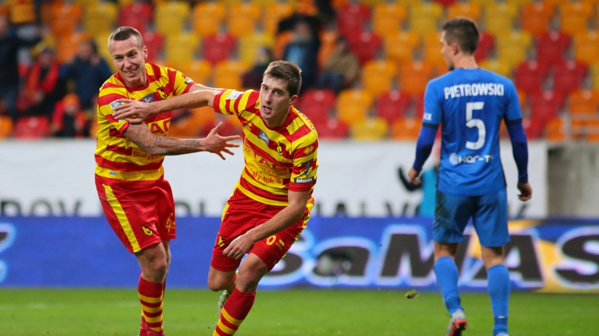 Pilka nozna. Ekstraklasa. Jagiellonia Bialystok - Piast Gliwice. 05.11.2016