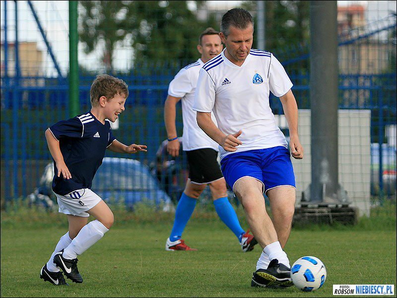 Góralczyk w koszulce Niebieskich