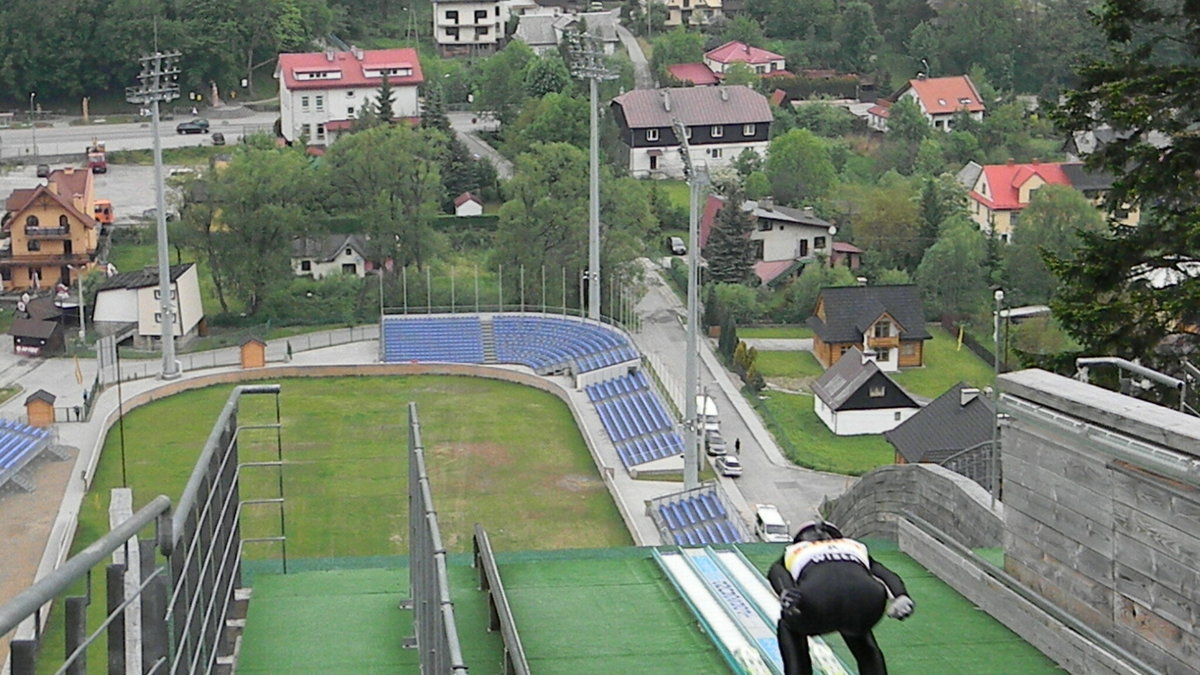 Trening skoczków w Szczyrku