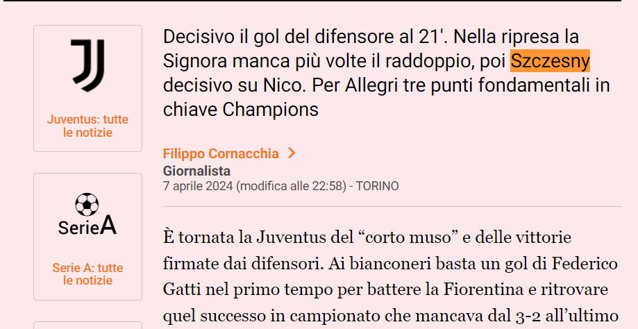 Nagłówek "La Gazzetta dello Sport"