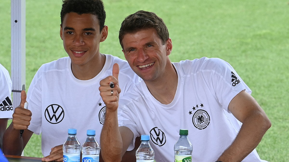 Jamal Musiala, Thomas Mueller