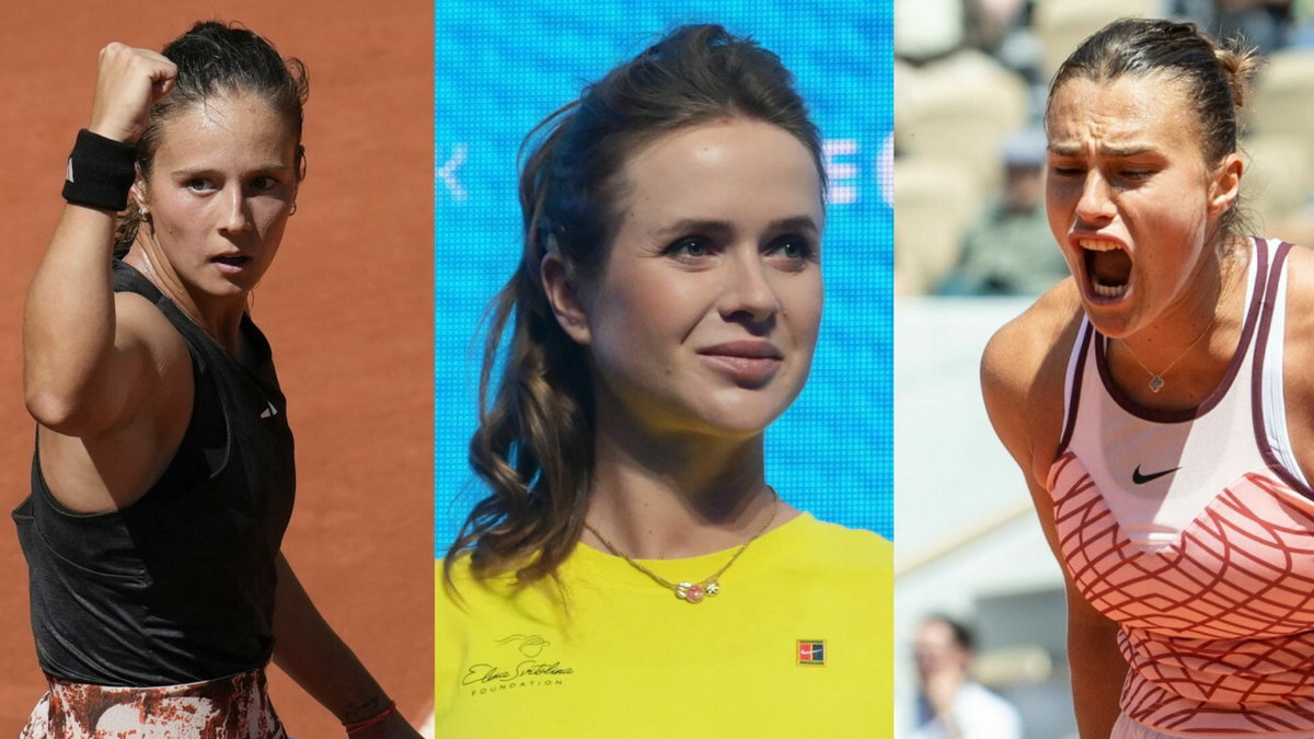 Od lewej: Daria Kasatkina, Elina Switolina, Aryna Sabalenka