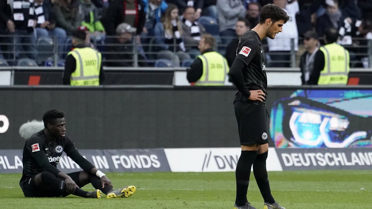 Smutek piłkarzy Eintrachtu Frankfurt