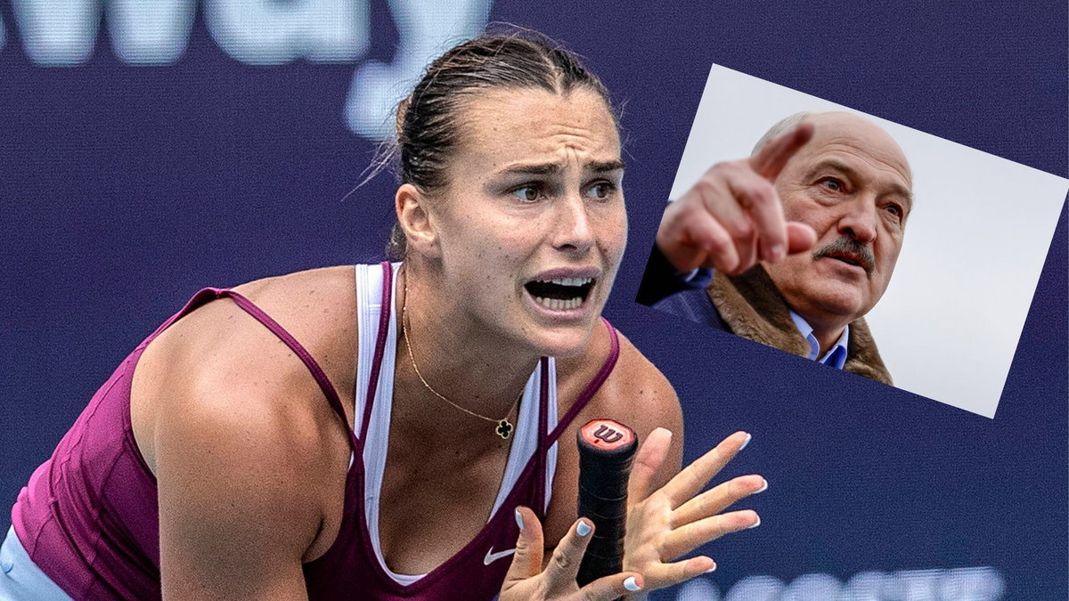 Aryna Sabalenka, Aleksandr Łukaszenka (na małym zdjęciu)