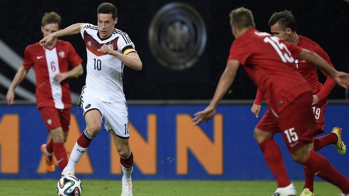 Julian Draxler w majowym meczu z Polską