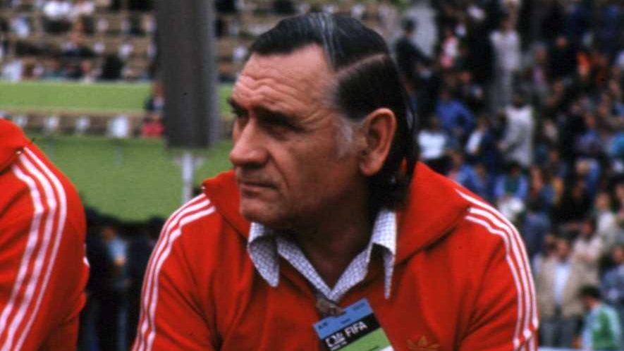 Kazimierz Górski na mundialu w 1974 r.