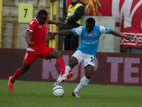 PIŁKARSKA EKSTRAKLASA WIDZEW ŁÓDŹ KOTRA CRACOVIA  ( Princewill Okachi Saidi Ntibazonkiza )