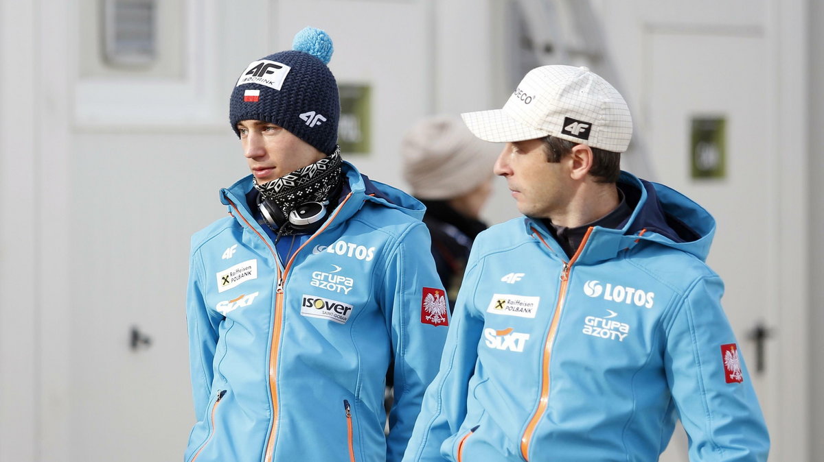 Kamil Stoch i Łukasz Kruczek