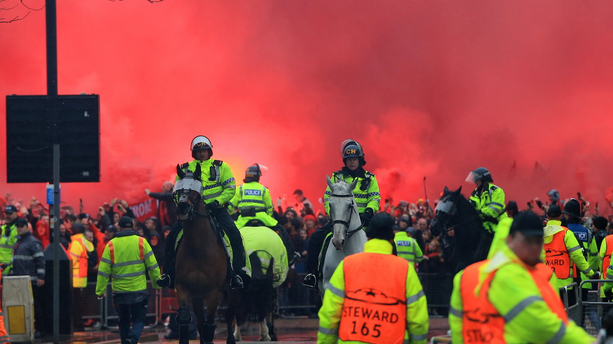Zamieszki przed meczem Liverpool FC - AS Roma